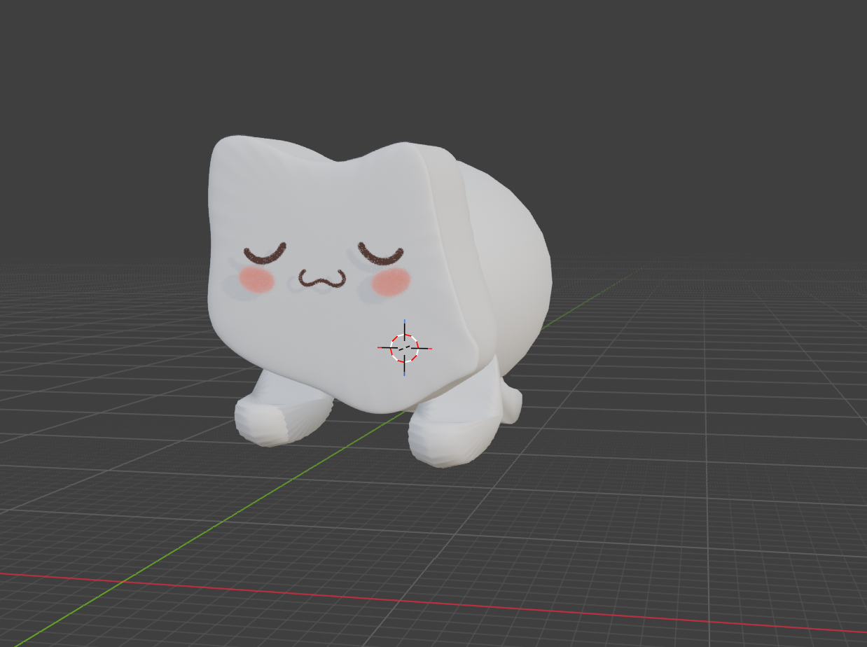 Final Cat Nightlight in Blender